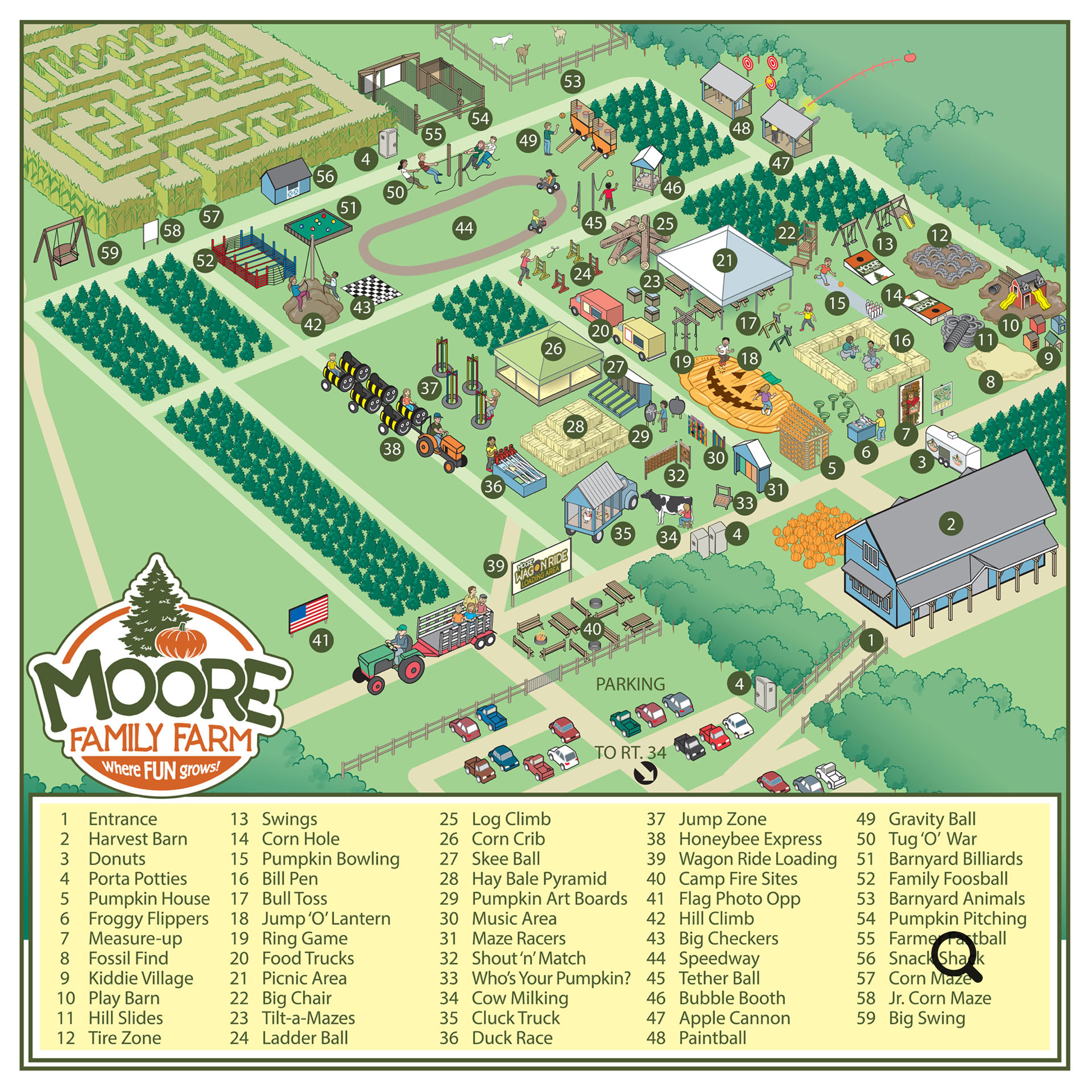 Map of Moore Family Farm