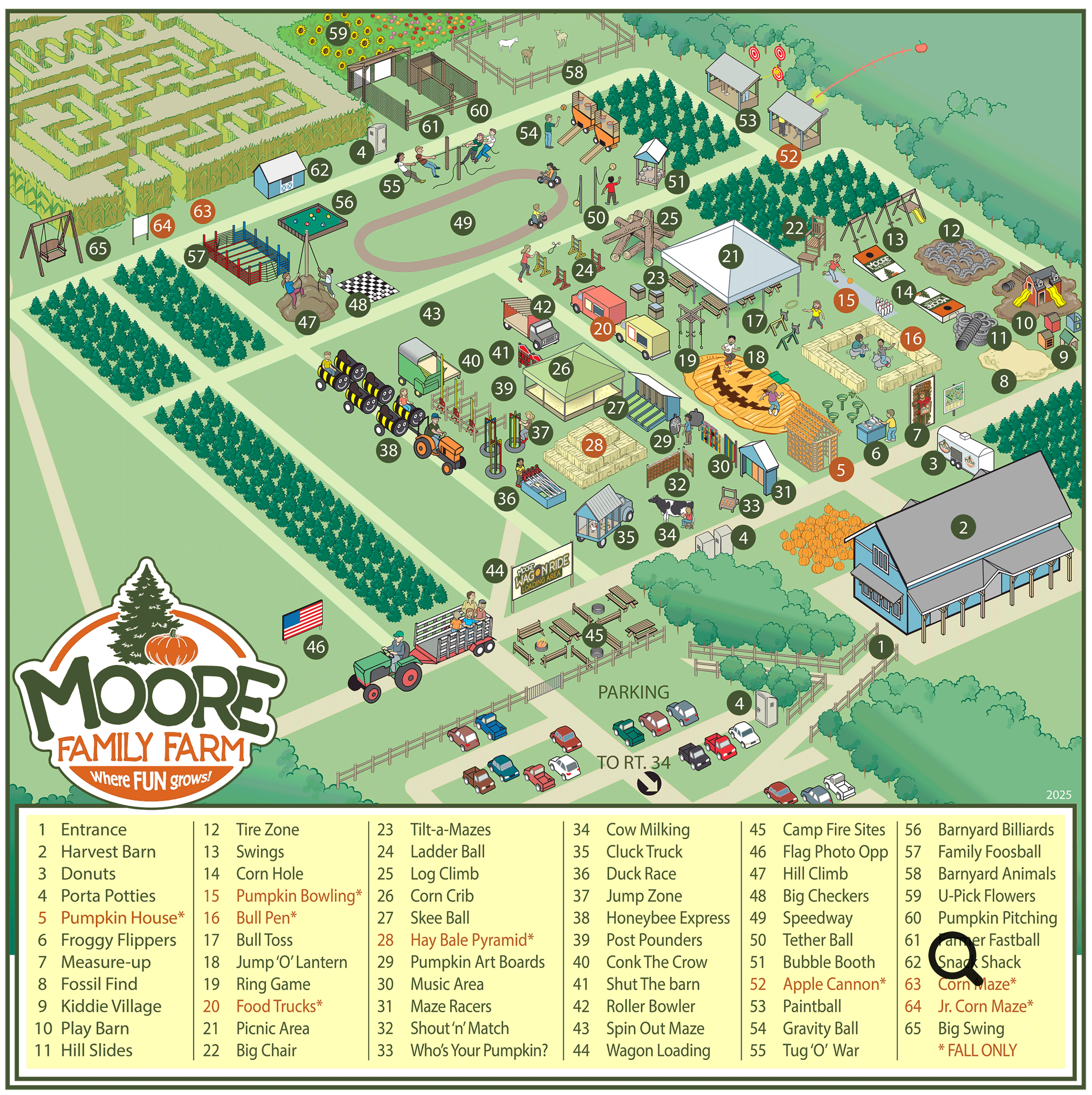 Map of Moore Family Farm